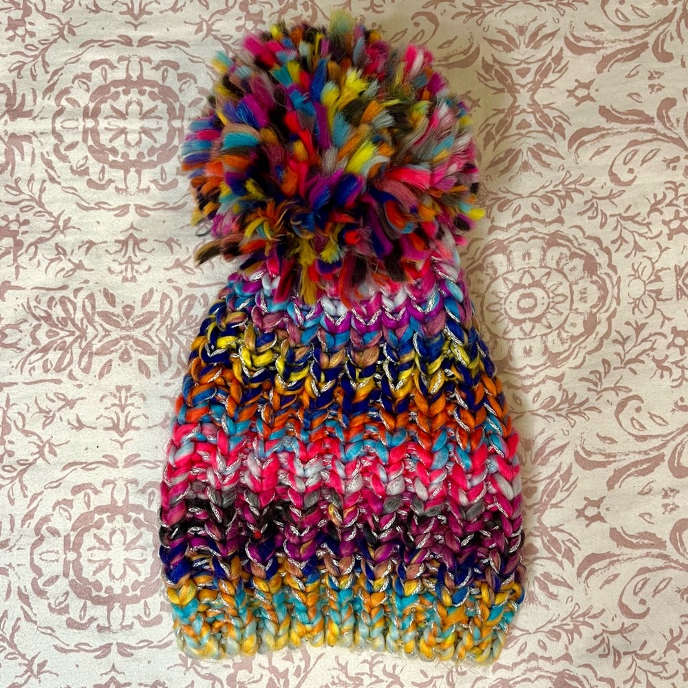 🧿NWOT🧿Accessory Depot Braided Wool Colorful Winter Hat